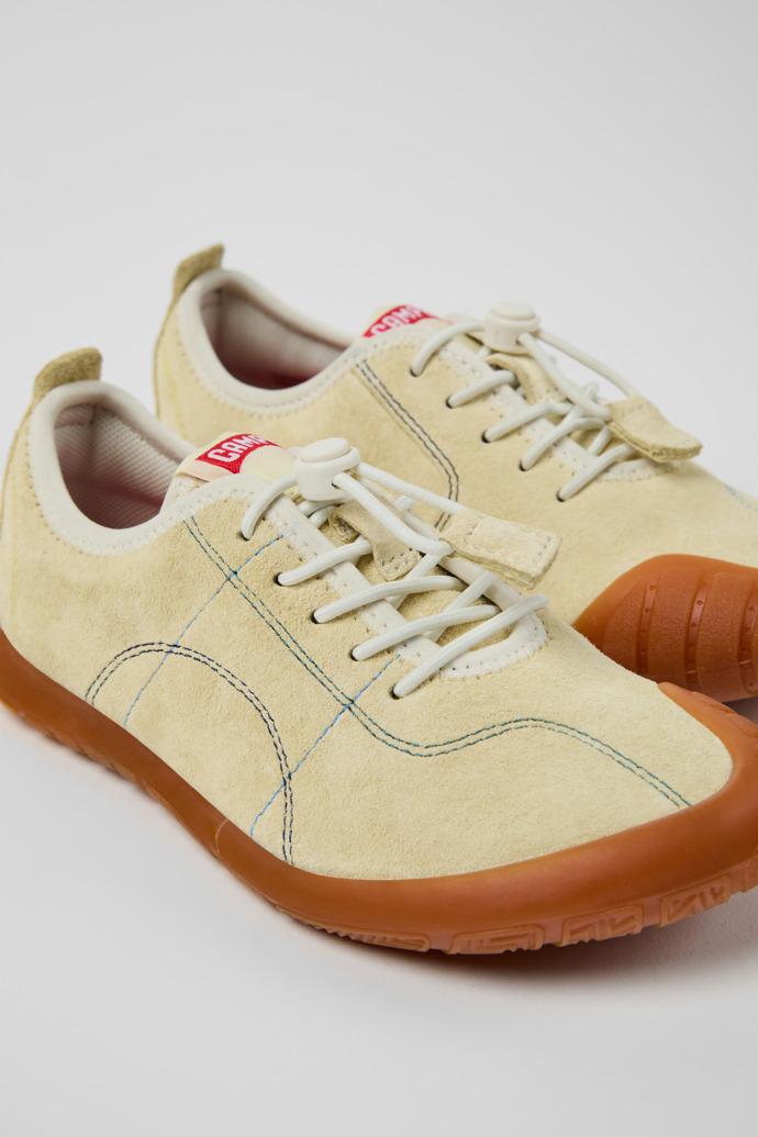 Peu Path Yellow Nubuck Sneakers for kids. by CAMPER