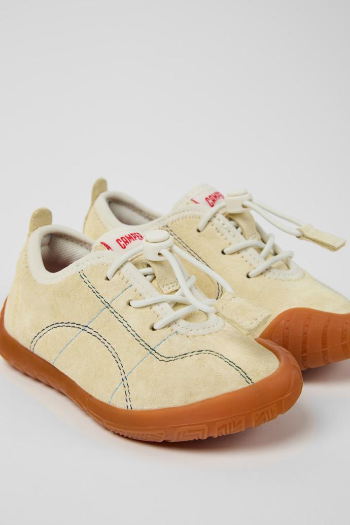 Peu Path Yellow Nubuck Sneakers for kids. by CAMPER