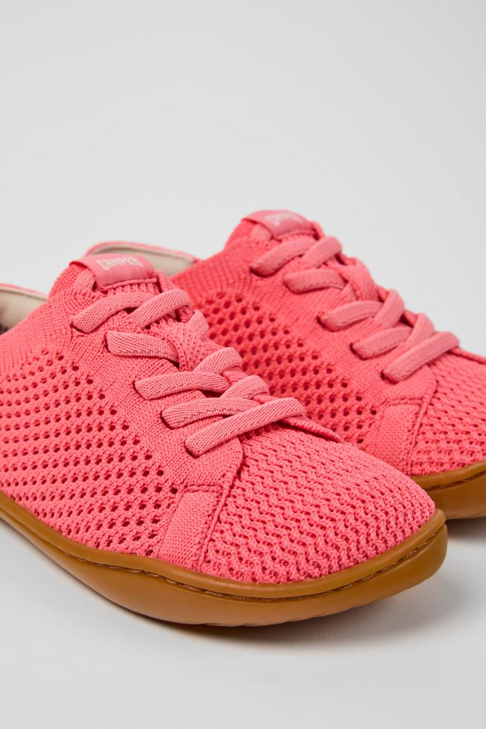Peu Pink Textile and Leather Sneakers for kids. by CAMPER