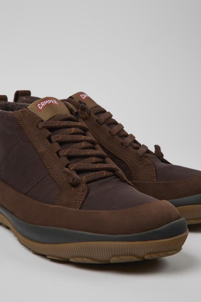Peu Pista Brown ankle boots for men by CAMPER