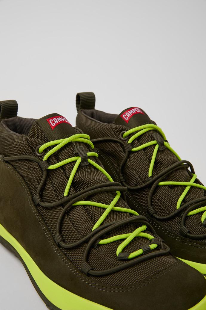 Peu Pista GM Green Textile and Nubuck Ankle Boots for Women. by CAMPER