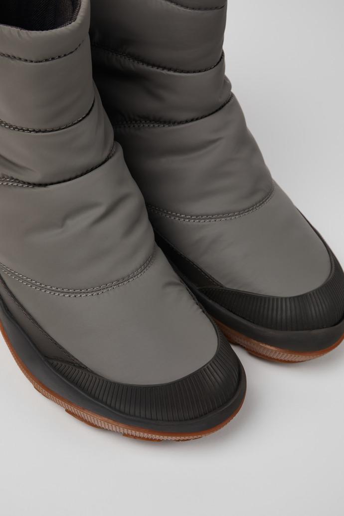 Peu Pista Gray Textile and Leather Boots for Women by CAMPER