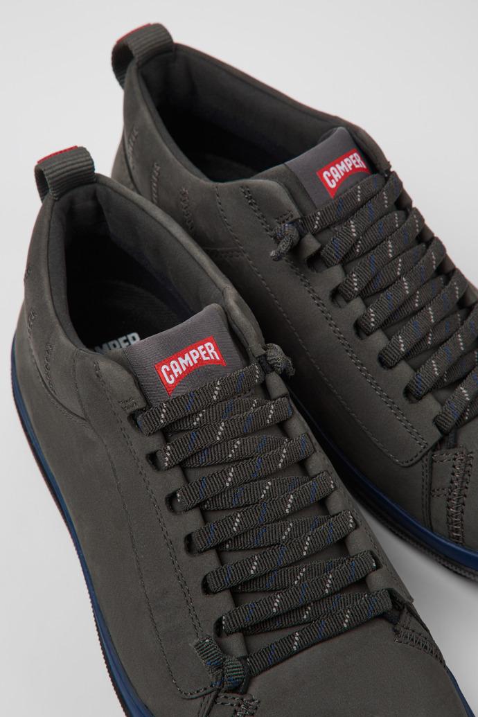 Peu Pista Gray nubuck shoes for men by CAMPER
