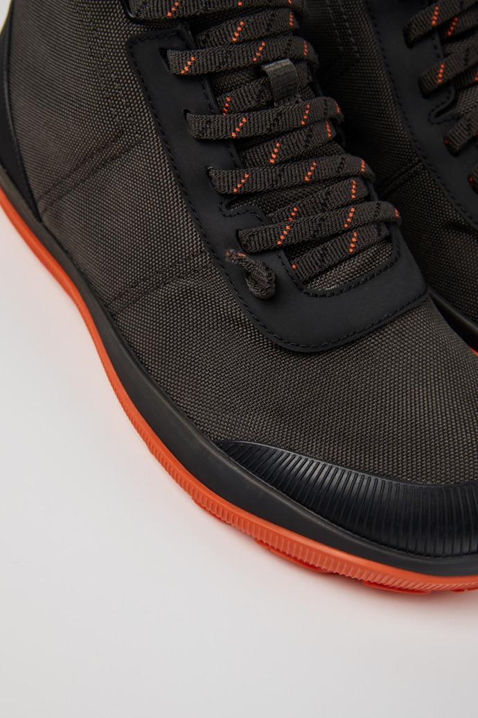Peu Pista Gray textile ankle boots for men by CAMPER