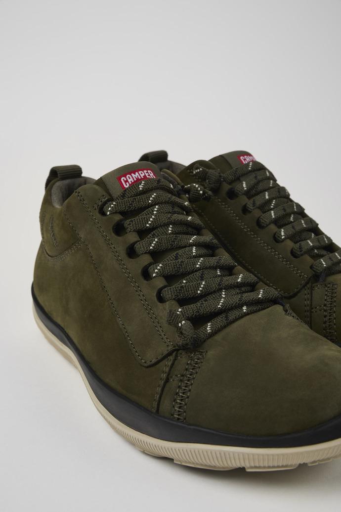 Peu Pista Green nubuck shoes for men by CAMPER