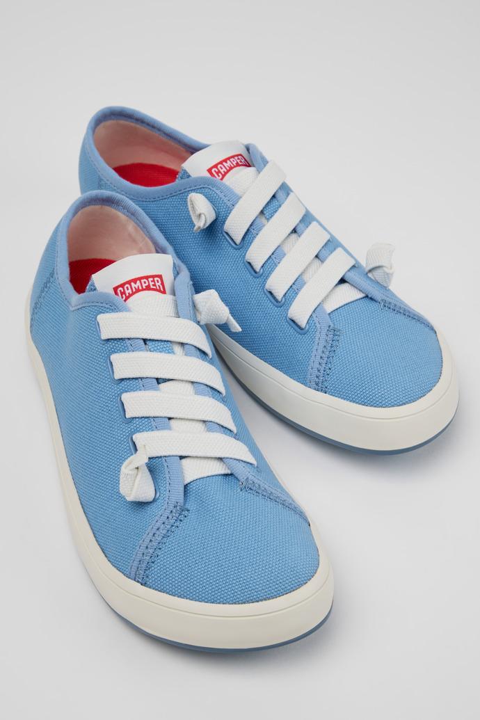 Peu Rambla II Blue Textile Sneakers for Women. by CAMPER