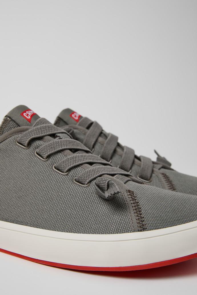 Peu Rambla II Gray Textile Sneakers for Men. by CAMPER
