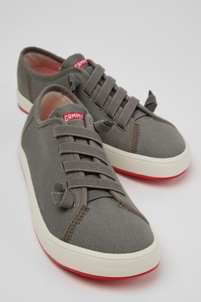Peu Rambla II Gray Textile Sneakers for Women. by CAMPER