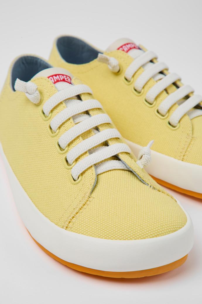 Peu Rambla Yellow textile sneakers for women by CAMPER