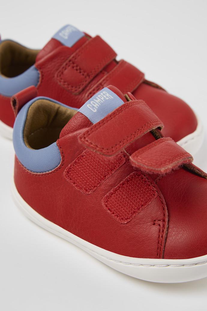 Peu Red Leather Sneaker by CAMPER