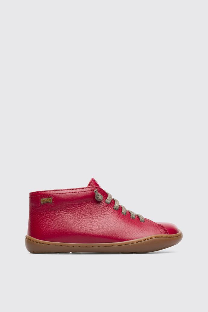Peu Red ankle boot for boys by CAMPER