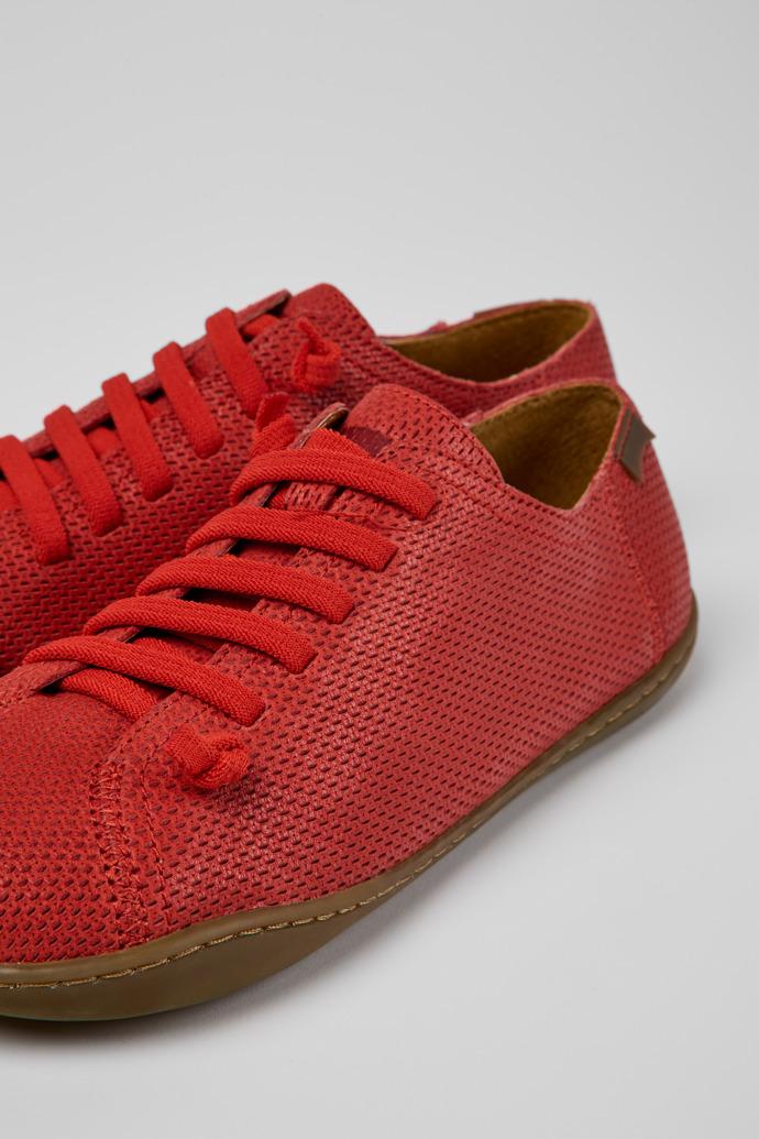 Peu Red leather shoes for women by CAMPER