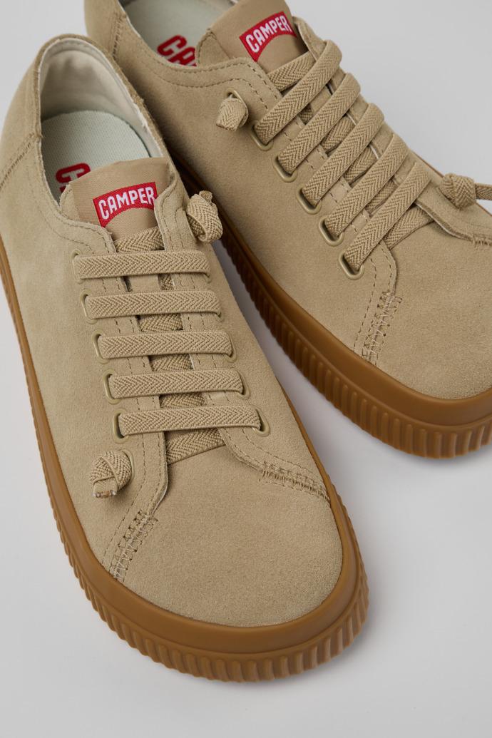 Peu Roda Beige Nubuck Sneakers for Women. by CAMPER