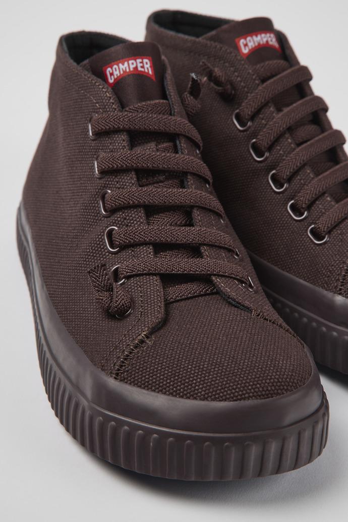 Peu Roda Burgundy recycled cotton sneakers for women by CAMPER