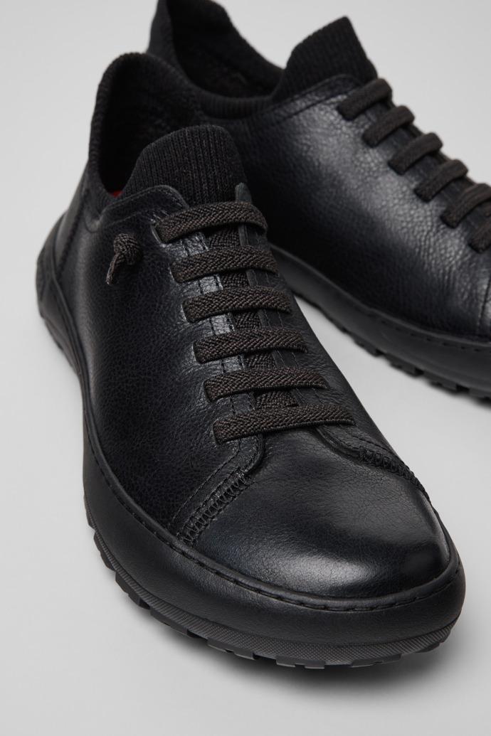 Peu Serra Black Leather Shoes for Women. by CAMPER
