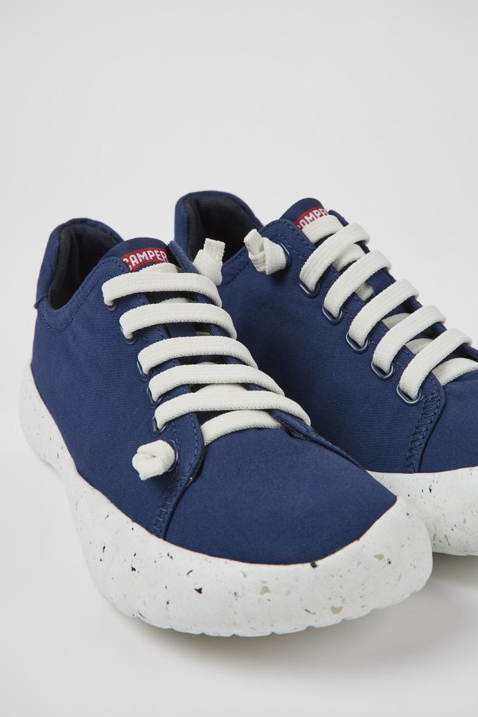 Peu Stadium Blue textile sneakers for men by CAMPER
