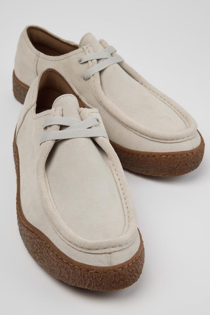 Peu Terreno Beige Suede Shoes for Men. by CAMPER