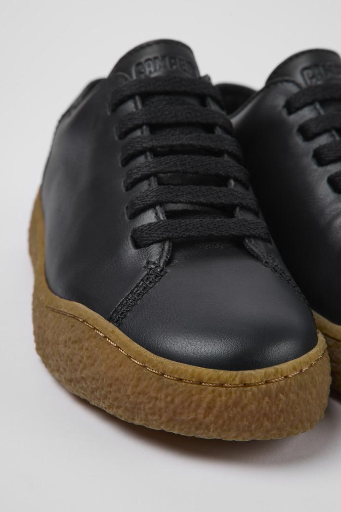 Peu Terreno Black Leather Sneakers for Women by CAMPER