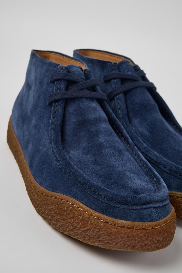 Peu Terreno Blue Suede Ankle Boots for Men. by CAMPER