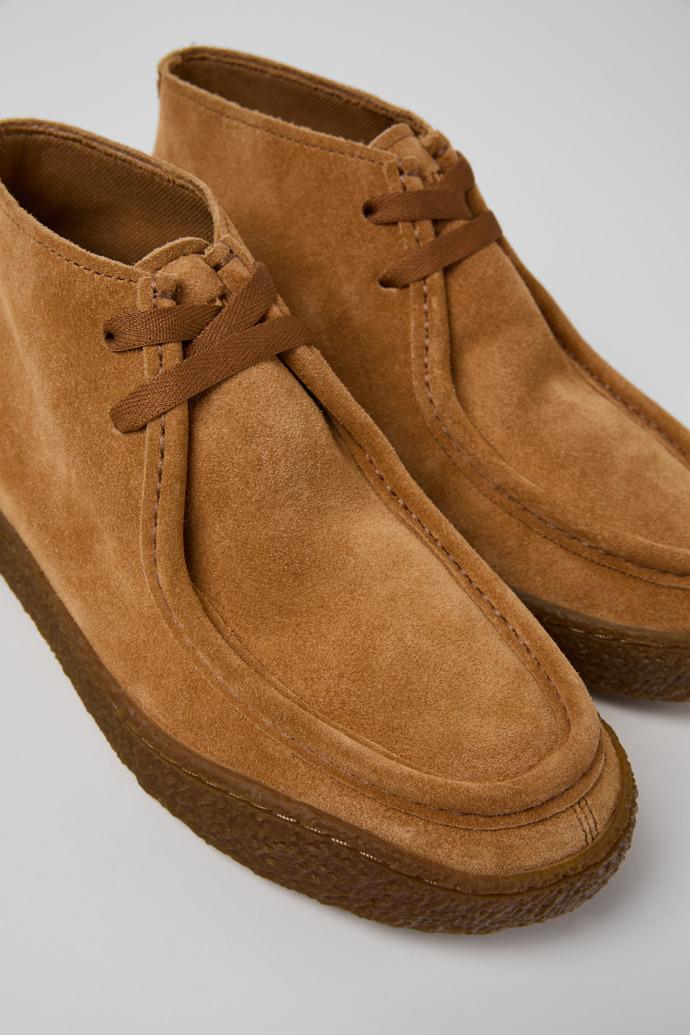 Peu Terreno Brown Nubuck Ankle Boots for Women. by CAMPER