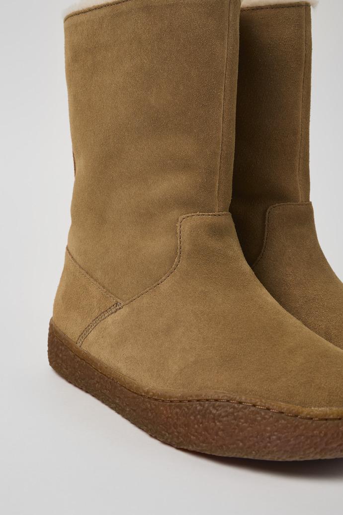 Peu Terreno Brown Nubuck Boots for Women by CAMPER