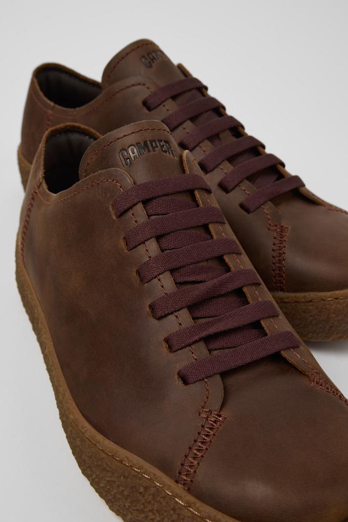 Peu Terreno Brown Nubuck Shoes for Men. by CAMPER
