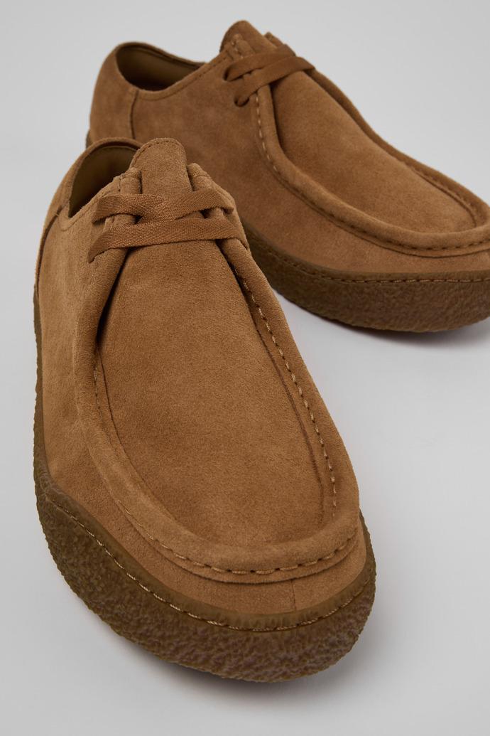 Peu Terreno Brown Suede Leather Shoes for Men. by CAMPER