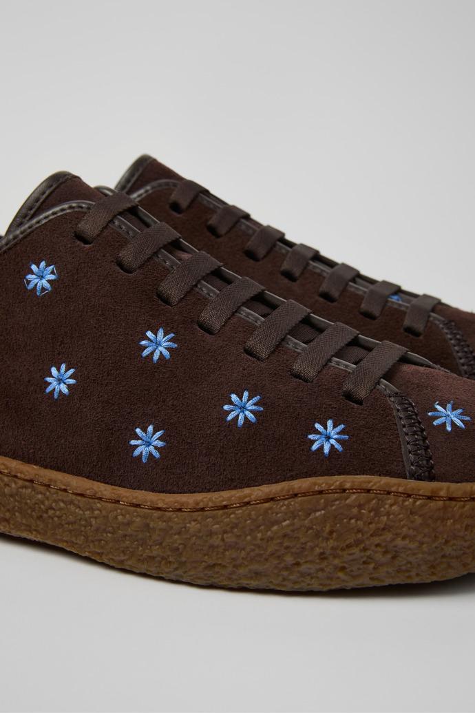 Peu Terreno Brown and Blue Suede and Leather Shoes for Men. by CAMPER