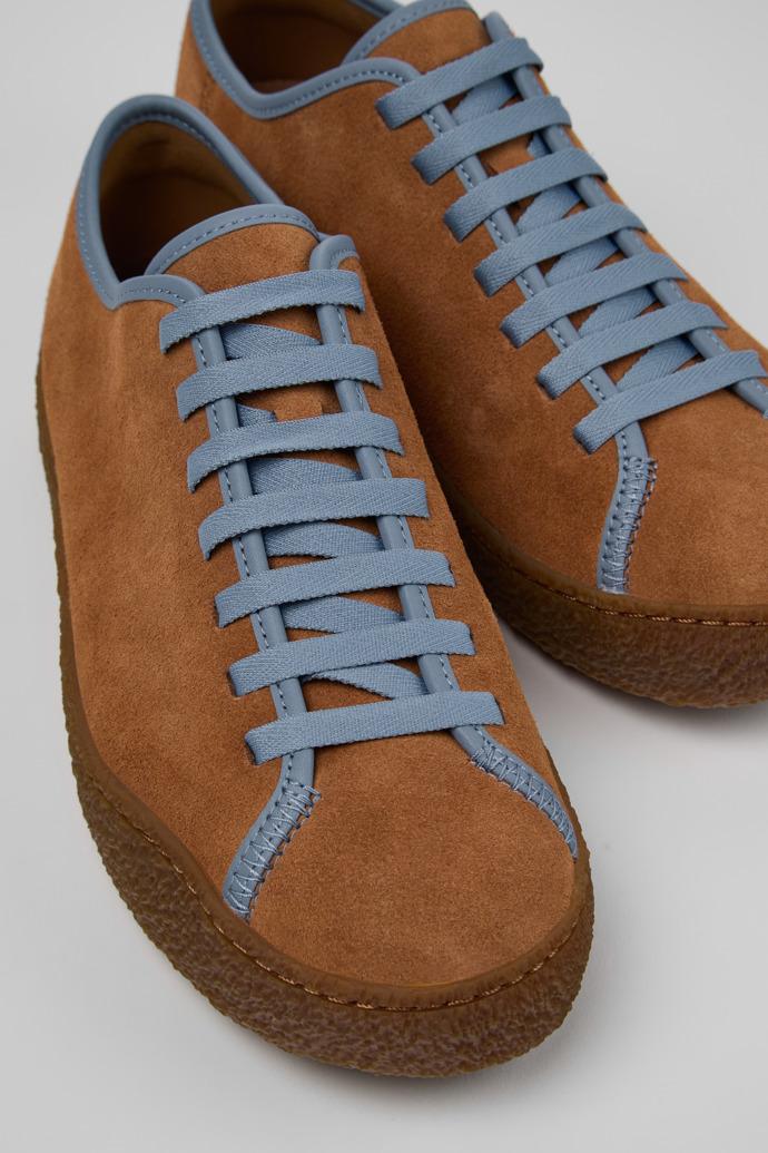 Peu Terreno Brown and Blue Suede and Leather Shoes for Men. by CAMPER