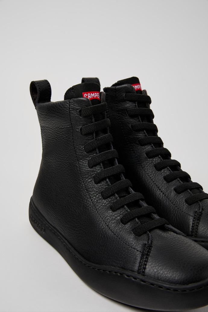 Peu Touring Black Leather Mid Boots for Women. by CAMPER