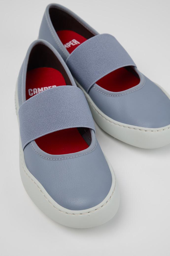 Peu Touring Blue Leather Ballerinas for Women. by CAMPER
