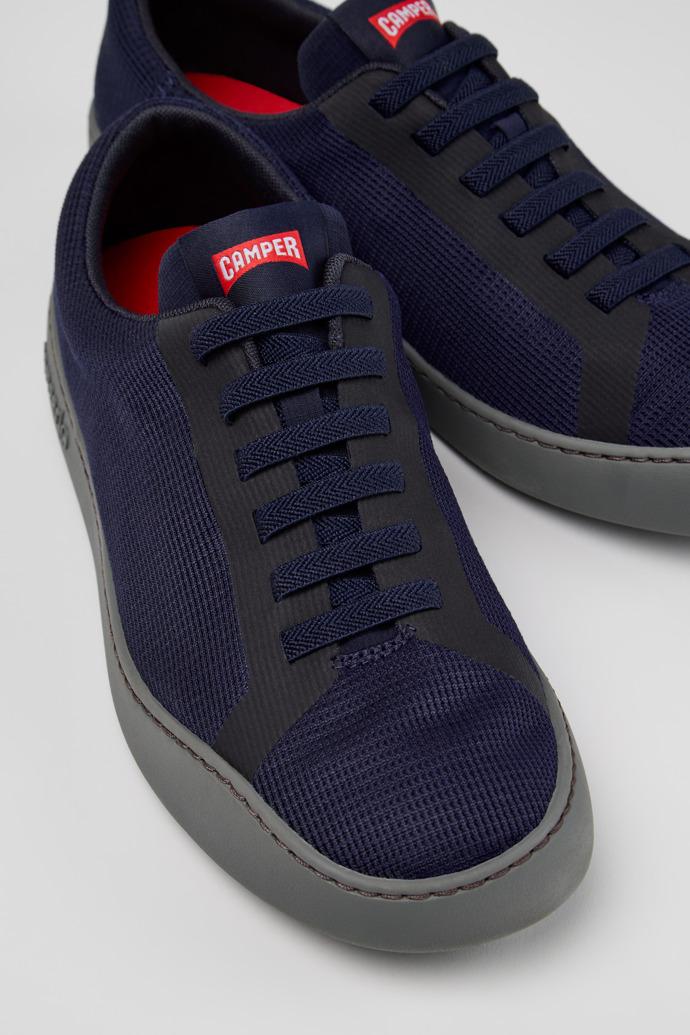 Peu Touring Blue Leather and Recycled Engineered Materials Sneakers for Men. by CAMPER