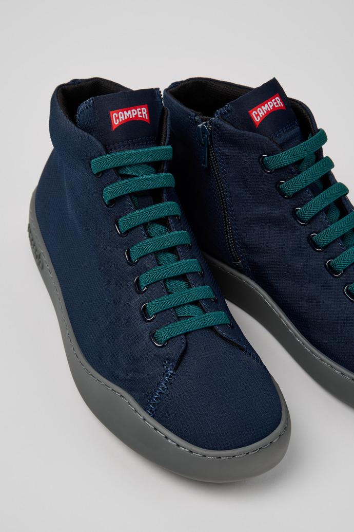 Peu Touring Blue Textile Sneaker Boots for Men. by CAMPER