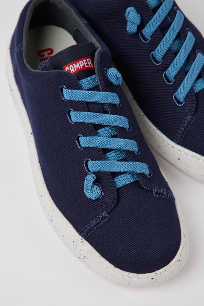 Peu Touring Blue textile sneakers for women by CAMPER