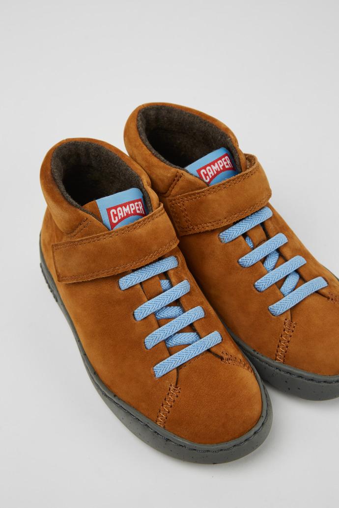 Peu Touring Brown nubuck boots by CAMPER