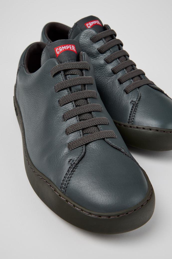 Peu Touring Gray Leather Sneakers for Men. by CAMPER