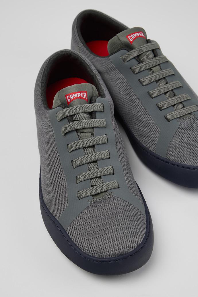 Peu Touring Gray Leather and Recycled Engineered Materials Sneakers for Men. by CAMPER