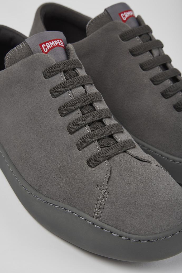 Peu Touring Gray nubuck sneakers for men by CAMPER