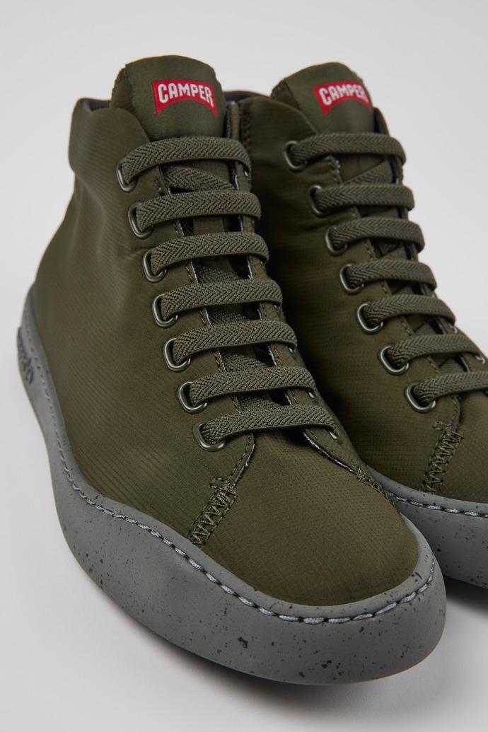 Peu Touring Green textile ankle boots for women by CAMPER