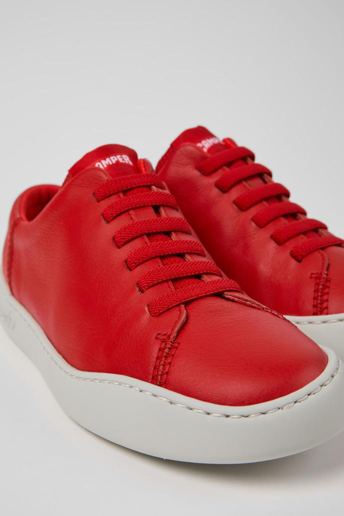 Peu Touring Red Leather Sneakers for Women. by CAMPER