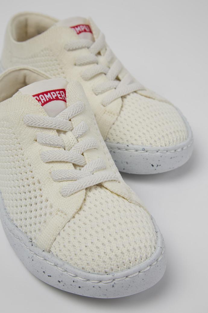 Peu Touring White textile shoes for kids by CAMPER