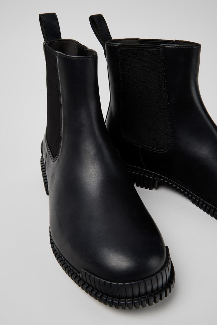 Pix Black Leather Ankle Boots for Men. by CAMPER