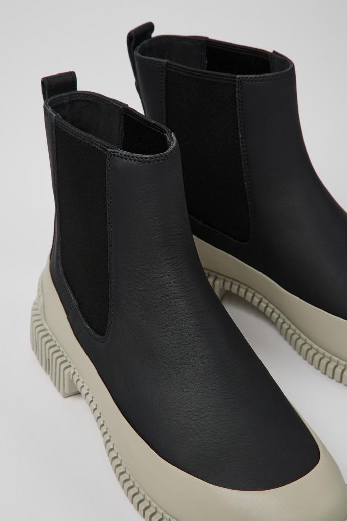 Pix Black leather Chelsea boots for women by CAMPER