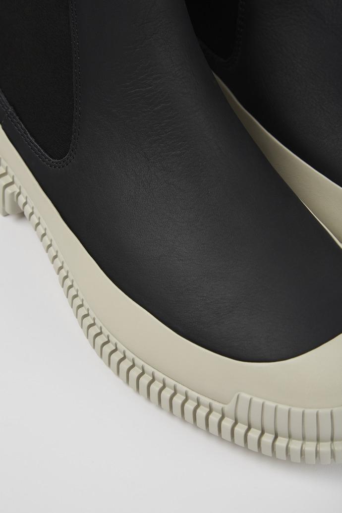 Pix Black leather chelsea boots for men by CAMPER