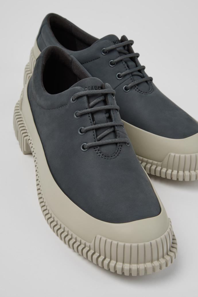 Pix Gray Nubuck Leather Shoes for Women. by CAMPER