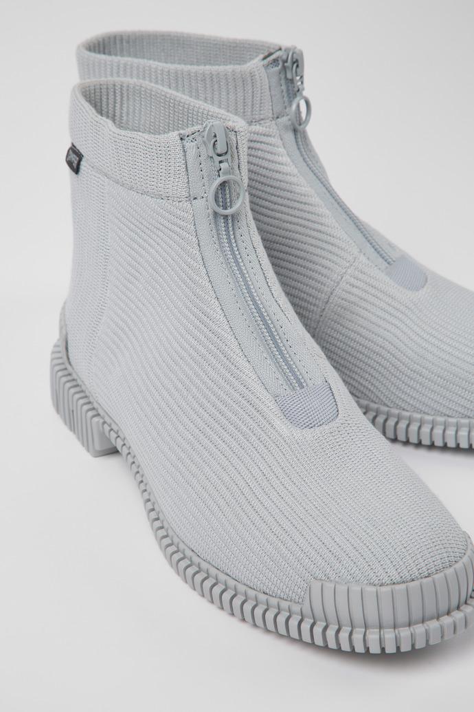 Pix Gray Textile Zip Bootie for Women by CAMPER