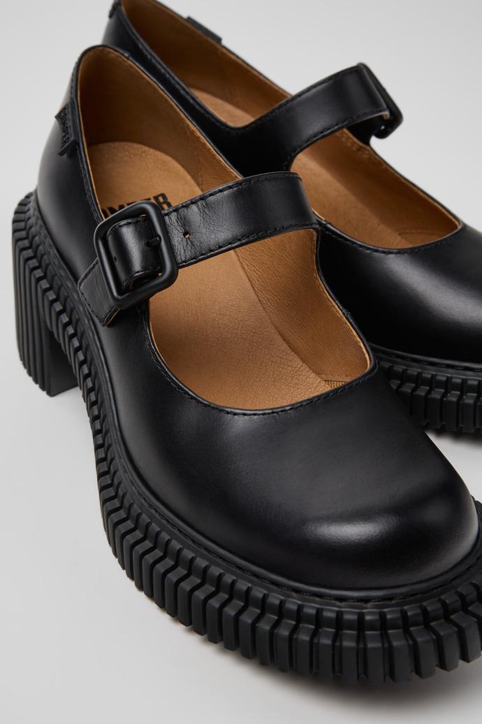 Pix London Black Leather Moccasins for Women. by CAMPER