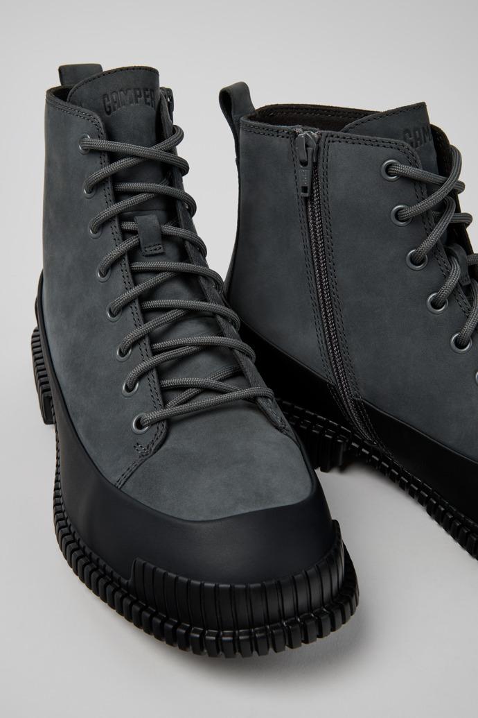 Pix Multicolor Nubuck and Leather Mid Boots for Men. by CAMPER