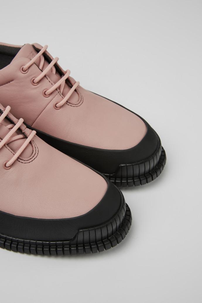 Pix Pink and black leather lace-up shoes for women by CAMPER