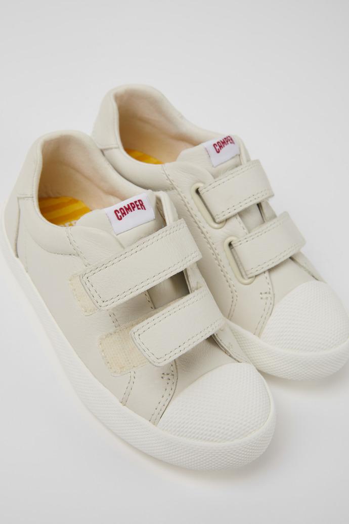 Pursuit White leather shoes for kids by CAMPER